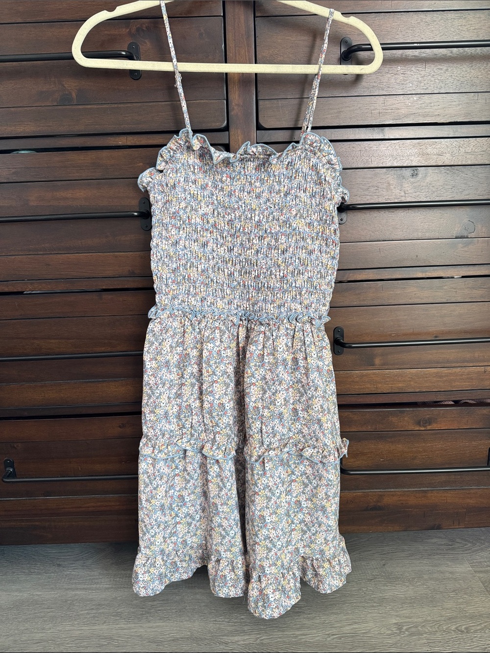 Smocked floral summer dress NWT with adjustable straps